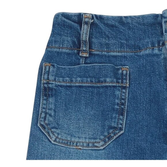 Pilcro Jeans Womens 28 Blue Denim High Rise Wide Leg Crop Stretch Made In Turkey - Picture 3 of 11